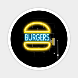 burger light sign Magnet